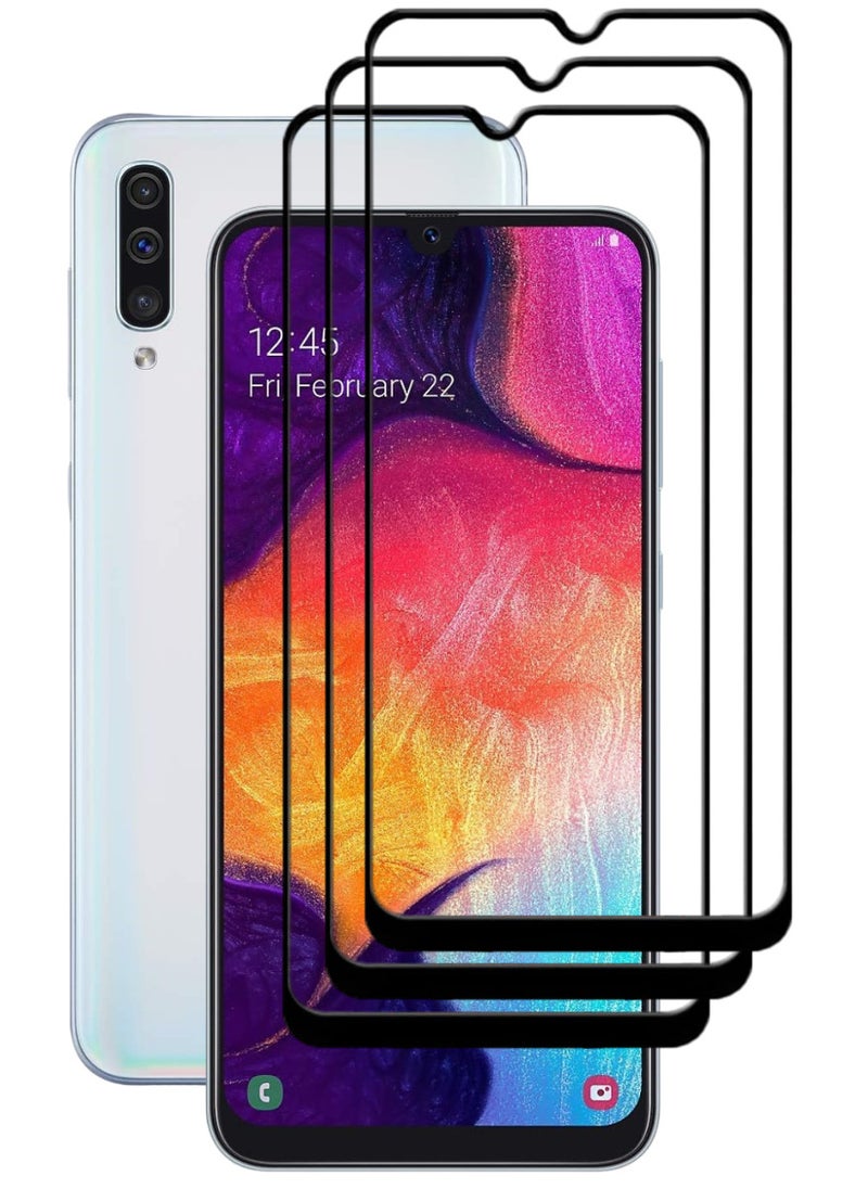 ACLIX 3 Pieces Antistatic ESD Dustproof Premium Quality High Definition Tempered Glass Screen Protector Designed For Samsung Galaxy A50 - Image 1