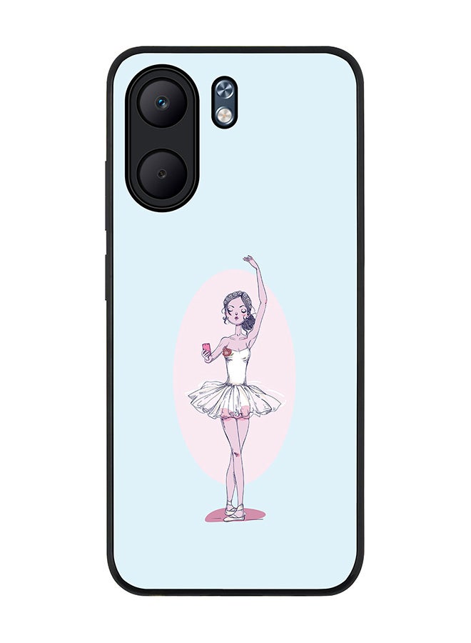 Stylizedd For Oppo A5x 5G / A5x 4G Case,Slim fit Camera Protection, Shockproof Thin Phone cover  - Twirling Ballerina - Image 1