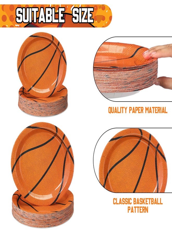 Aoriher 120 Pcs Baseball Basketball Soccer Football Party Favor Paper Plates Bundle and Dessert Plates Sports Themed Tableware for Birthday Favors - Image 3