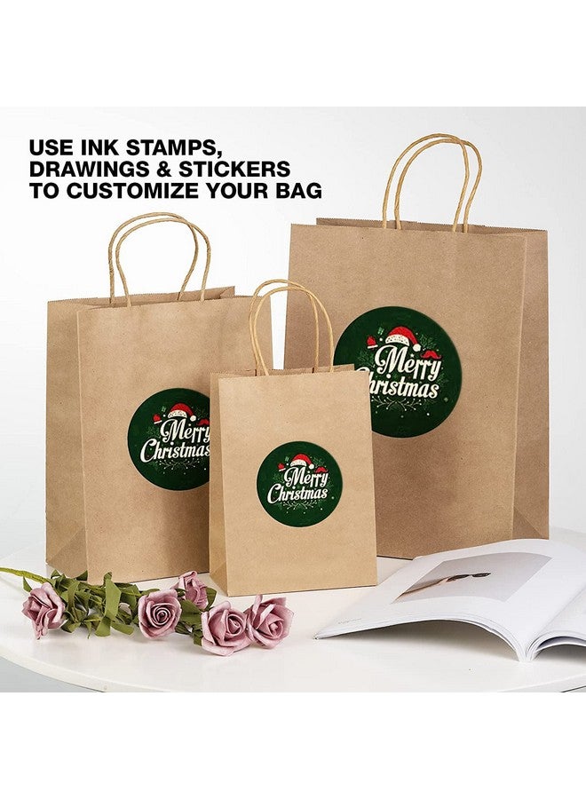 RanGit Bhumi® Brown Kraft Paper Bags with Handles Large 12"x16"x5" Pack of 50 pcs - Large Shopping Retail Paper Carry Bags, Return Gift Bags (12x5x16 in Brown, 50 pack) - Image 5
