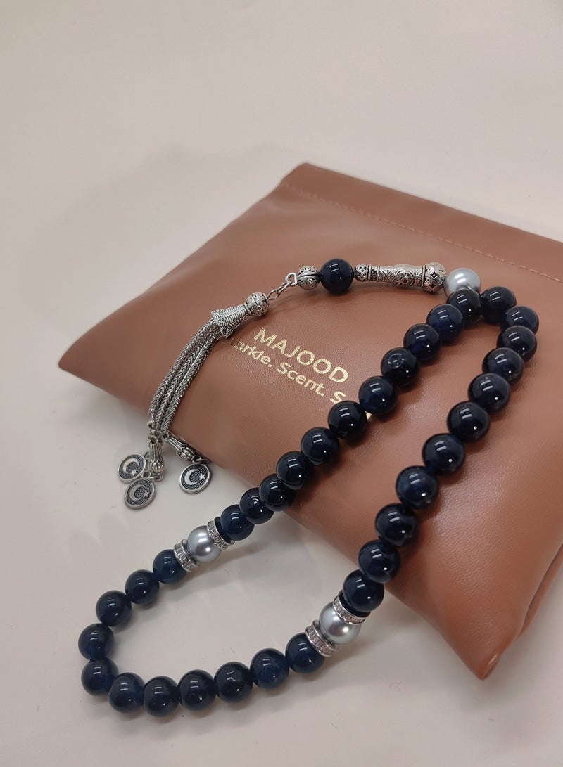 موجود 33 سبحة صلاة من اليشم الطبيعي/تسبيح/10 مم - Image 2