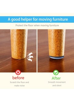 KASTWAVE Furniture Moving Pads, 12 Pcs Round Shaped Self-Stick Furniture Sliders Furniture Easy Movers Floor Protector Pads for Moving Furniture Movers Carpet Gliders Glides  - Image 3