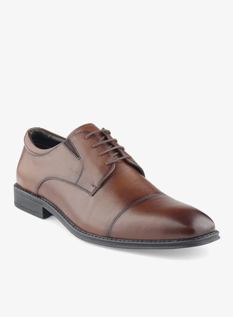 LBL by Shoexpress Men Lace-Up Leather Derby Shoes