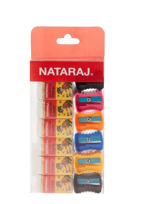 12-Piece Eraser And Sharpener Value Set