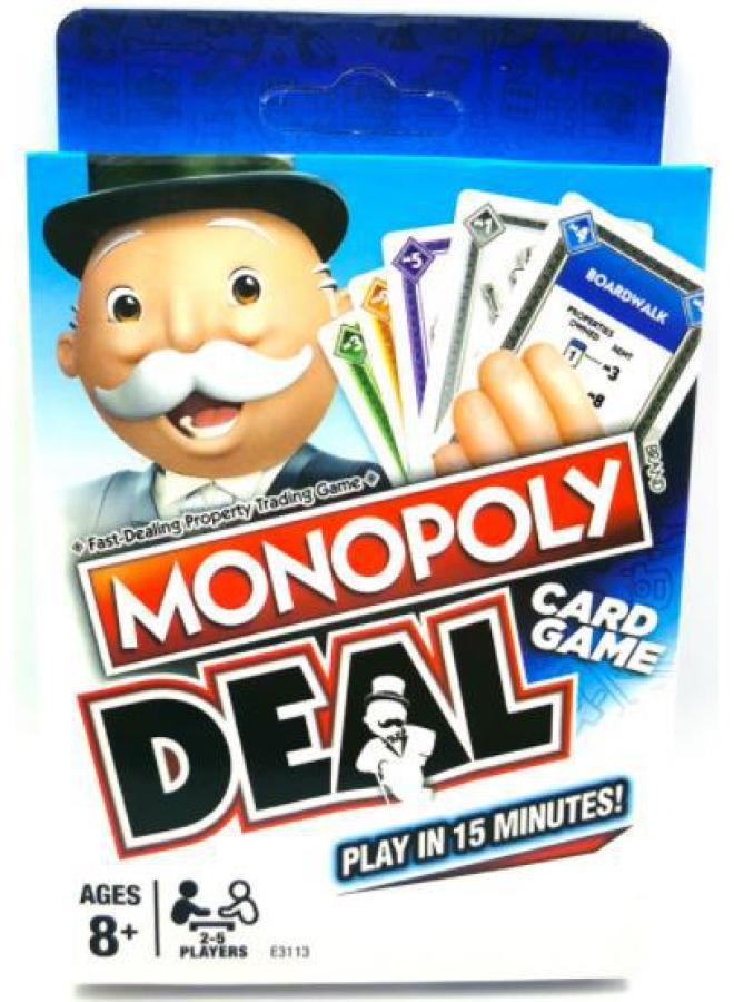 Cross-border English Iron Box Monopoly Card Real Estate DEAL MONOPOLY Real Estate Tycoon Uno Card Game