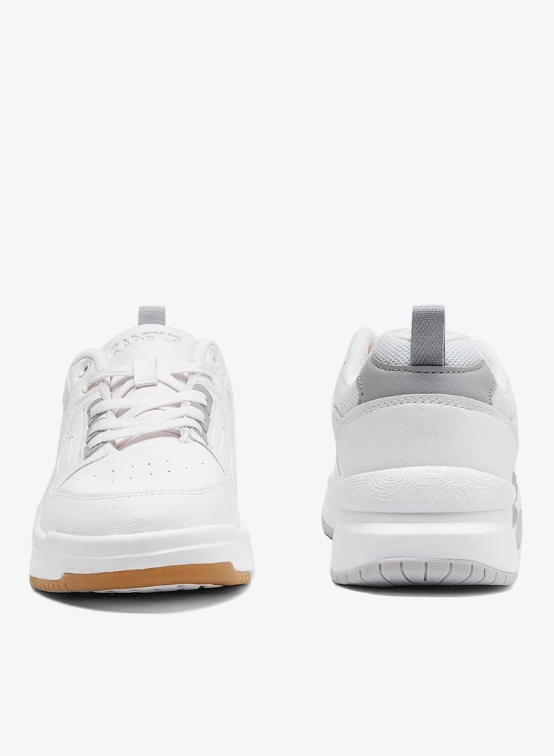 CAMPUS Men’s White Casual Sneakers – Sleek Everyday Design Shoes with Durable Outsole - Image 3