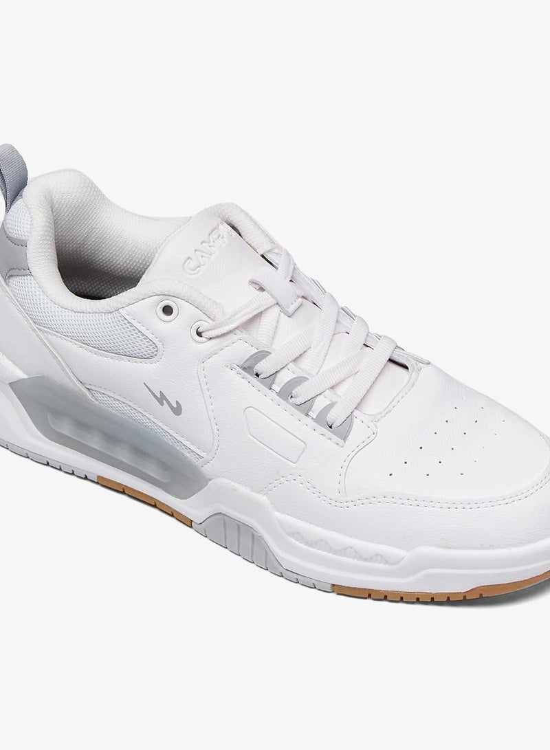 CAMPUS Men’s White Casual Sneakers – Sleek Everyday Design Shoes with Durable Outsole - Image 5