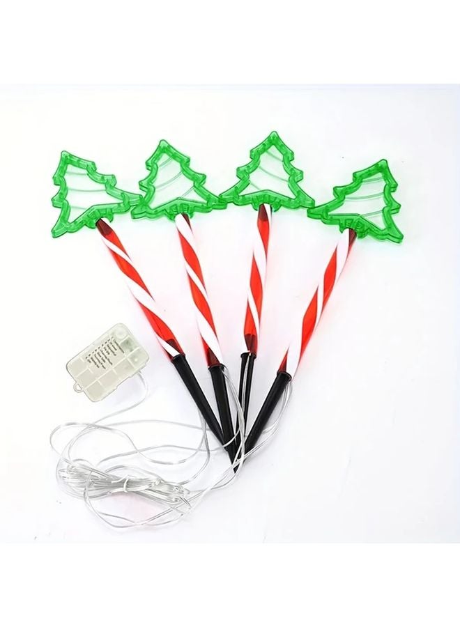 4pcs Christmas Lights Outdoor 8 Modes Smart Flashing Candy Colors Total Length 94 49 Inch - Image 1