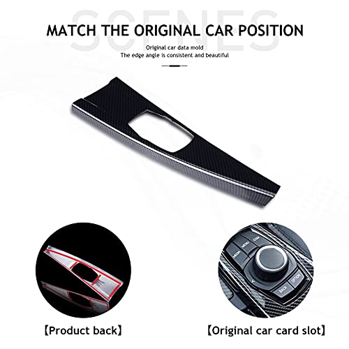 LIMBQS Multimedia Panel Cover for BMW 3 4 Series, Carbon Fiber Interior Trim Multimedia Panel Cover for F30 F34 F33 F36 - Image 3