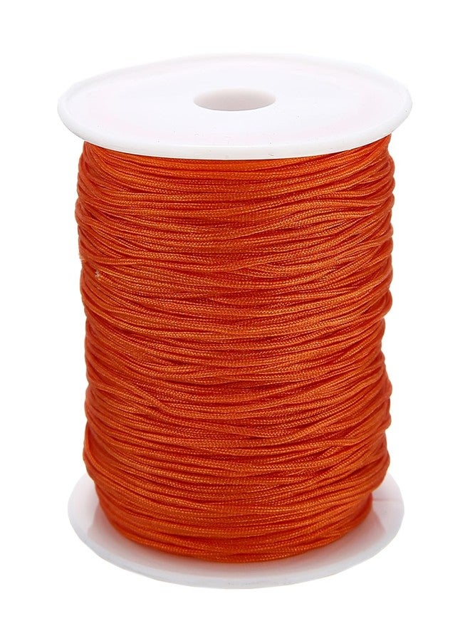 Mayitr 0.8mm Nylon Cord, Thread Chinese Knot Macrame Rattail Bracelet Braided String (deep Golden) - Image 1