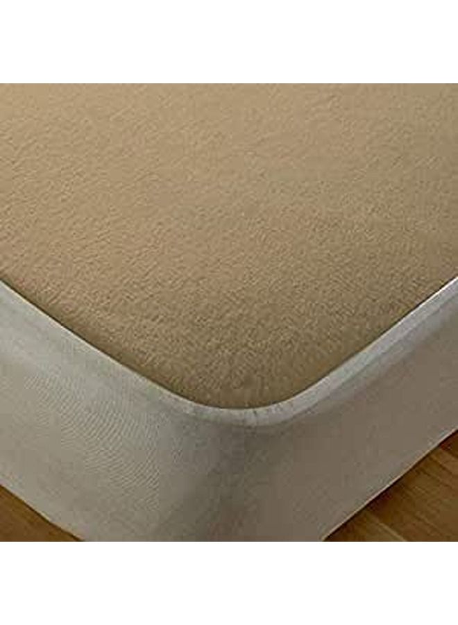 Wet Protector Mattress Cover Beige 200cm