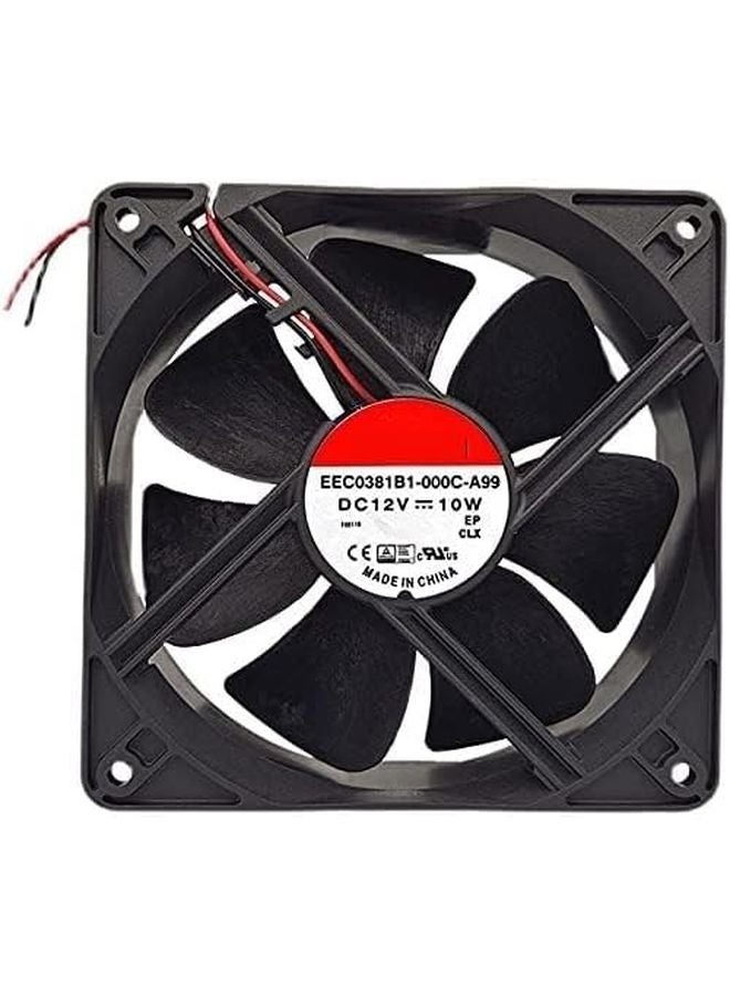 EEC0381B1 000C A99 12V 10W 12038 مروحة تبريد 138CFM تدفق هواء عالي - Image 3