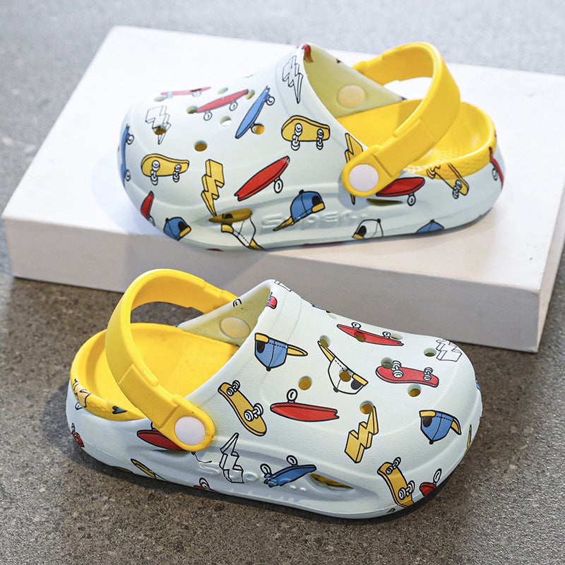 Children'S Slippers, Clogs, Summer Boys' Non-Slip Medium And Large Kidsren'S Beach Shoes, Baby Dual-Purpose Soft-Soled Sandals - Image 5