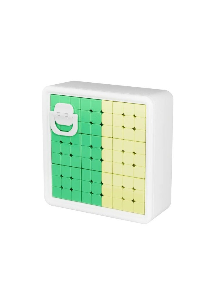 GANCUBE Gan Monster Go Spelling Cube 3x3 Yellow and Green - Image 1