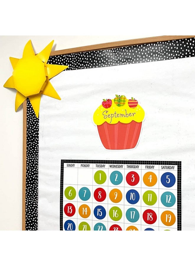 Creative Teaching Press Cupcake Accents For Bulletin Boards & Classrooms Ctp 10” Jumbo Designer Cutouts 12Piece Set Multicolor  - Image 2