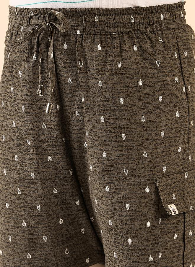 Stylo Bug Boys Brown Cotton Abstract Print Shorts - Image 4