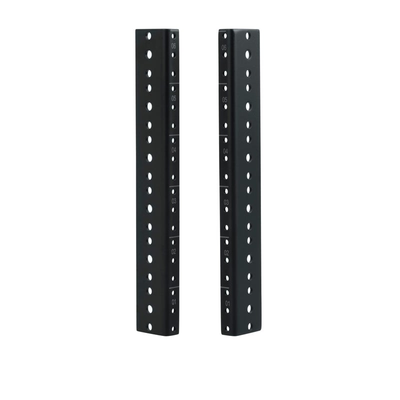 Gator Rackworks Heavy Duty Steel Rack Rail Set 6U Rack Size GRWRACKRAIL06U
