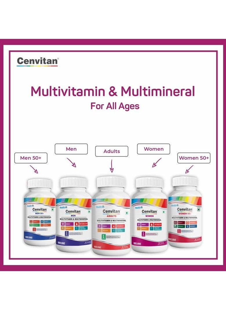 HealthVit - Cenvitan Multivitamin for Men Daily Nutrition, Immunity Booster Hair, Skin and Nails - Image 1