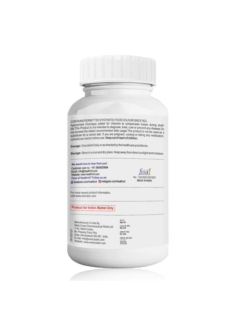 HealthVit - Cenvitan Multivitamin for Men Daily Nutrition, Immunity Booster Hair, Skin and Nails - Image 1