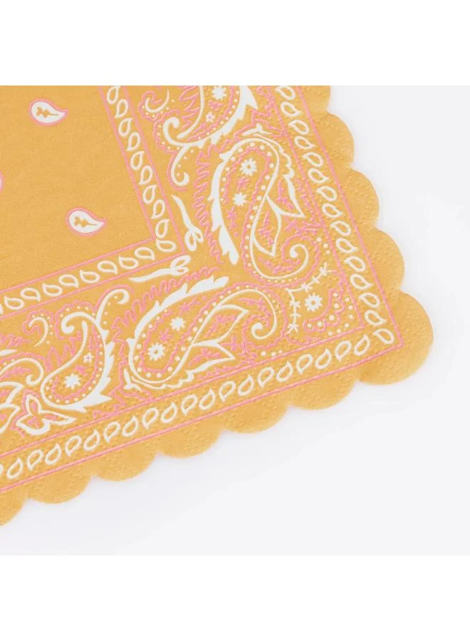 Meri Meri Western Bandana Small Napkins