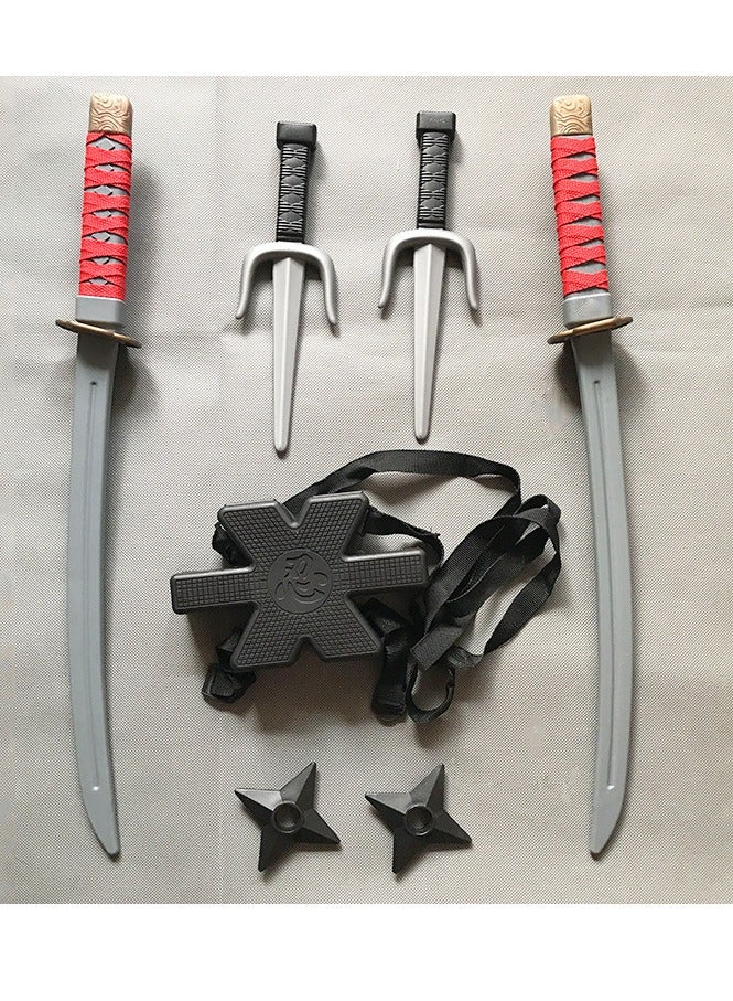 Ninja Backpack Weapons Deadpool Knife Sword for Children Katana   Theme Party Decoration Costume Cosplay Accessories  - Image 3