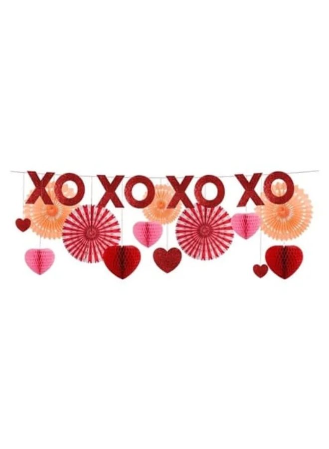 Meri Meri Honeycomb Hearts Garland
