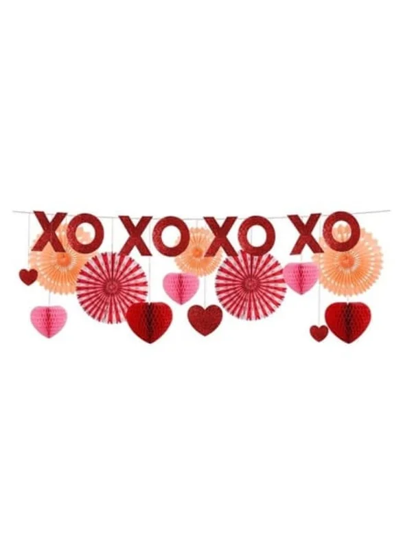 Meri Meri Honeycomb Hearts Garland
