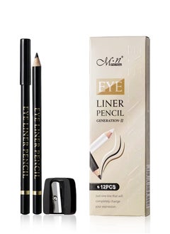 Eyeliner Pencil Package 6 Colors - 12 Pcs + sharpaner