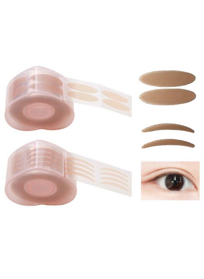 Natuworld 2 Rolls 600 Pairs Slim And Wide Single Side Double Eyelid Stickers Breathable Natural Invisible Eyelid Tape Sticker Instant Eye Lift For Hooded Droopy Uneven Monoeyelids Small Eyes - Image 2