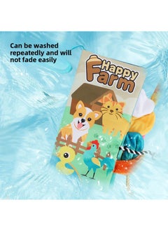 Generic Baby's Cloth Book Toy 0-3 Years Old Baby's Three-Dimensional Animal Tail Cloth Book Tear Not Rot Early Teaching Hot Sale-Color:Wildlife Theme -4 Pages And 8 Sides  - Image 4