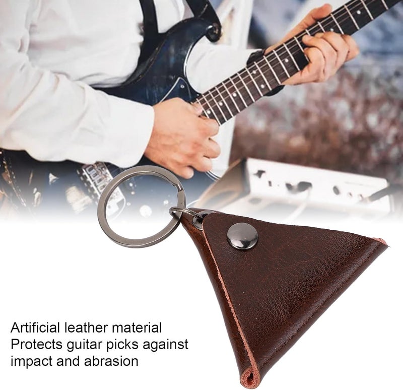 Individual & group usable Keenso Folk Guitar Pick Keychain Bag Faux Leather Guitar Pick Holder Case with Keychain Design, Portable for Pick Storage Fulfillment (Dark Brown) All user friendly build Elegant appearance Modern versatile shape Growing order stock support KSA market compliant quality Upgraded quality Multi stock guarantee supply Local available supply Practical build Personal & public compatible Experience optimized build Cross-material combo compatible All space matching look Cost effective global grade quality Wet anti slip Natural tone color options Stain resistant Fault optimized construction All environment compatible Low dust buildup Spec compliant trusted quality All-item unified delivery Simple multifunctional build Universal design - Image 4