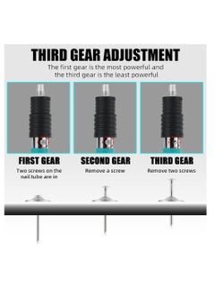 BONAI Manual Steel Concrete Nail Wall Fastening Tool, Nail gun, DIY Wood Working and Cement with Extra 30pcs Nails, 5 Speed, Stainless Handle, Green  - Image 3