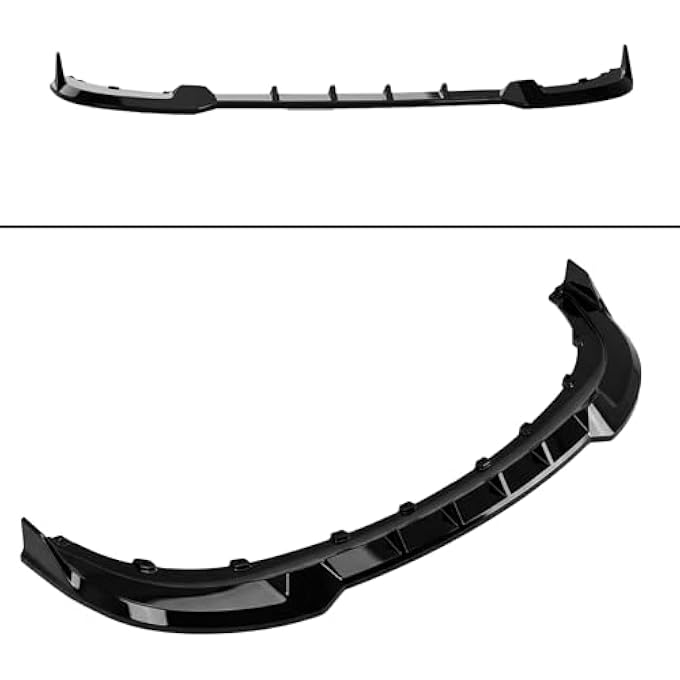 Sts.Ev01 STSEV01 Front Bumper Lip Splitter Spoiler Fit for Chrysler Pacifica 2017-2020 Accessories Limited/LX/Touring/L, 3pcs Air Dam Chin Body Kit Underbody Lip (Gloss Black) - Image 5