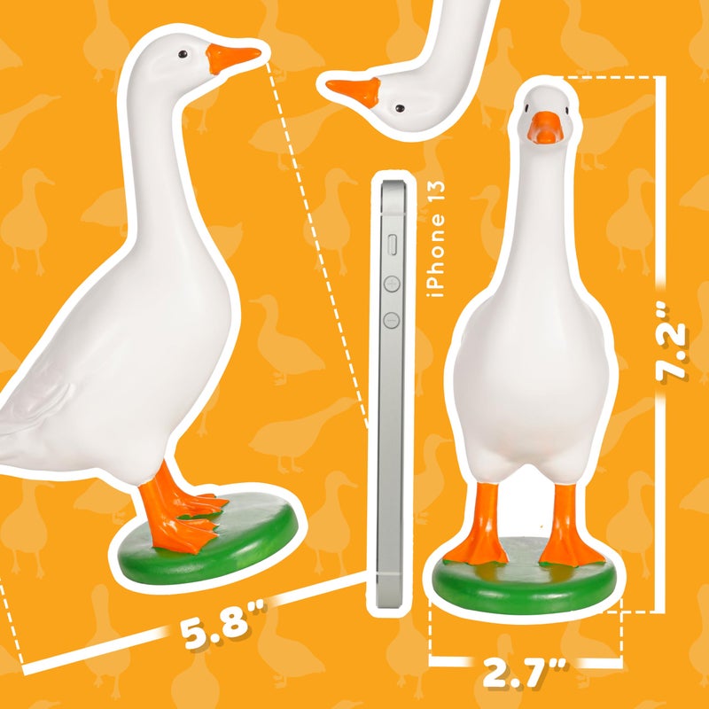Create-ables Desk Goose with Set of Three 7 Inch Desk Goose Outfits 7 Inches, Desktop Goose Statue with Weighted Base, Cute Home Decor, Desk Office Decor, Birthday Gifts for Women (Set A) - Image 3