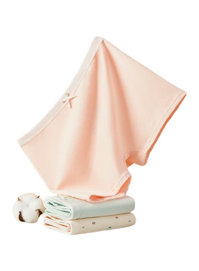 Red Bean Hongdou Children'S Underwear, Girls' Cotton-Acetate Antibacterial Boyshorts, Baby Girls' Comfortable Shorts, Boxer Briefs K4010 140 - Image 2