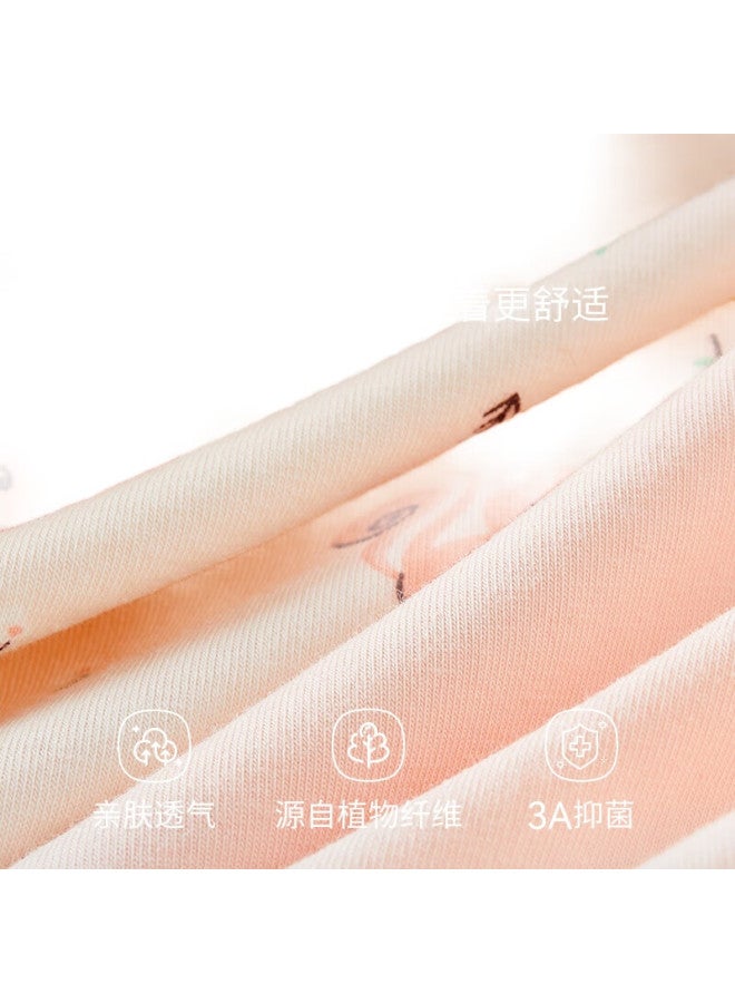 Red Bean Hongdou Children'S Underwear, Girls' Cotton-Acetate Antibacterial Boyshorts, Baby Girls' Comfortable Shorts, Boxer Briefs K4010 140 - Image 1