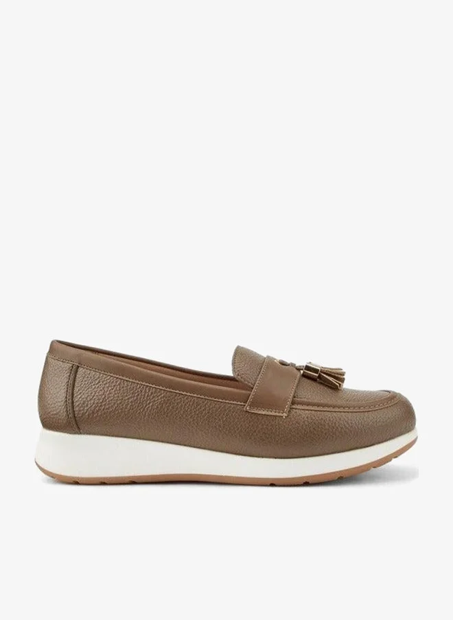 Flora Bella By Shoexpress Women's Tassel Accent Slip-On Loafers