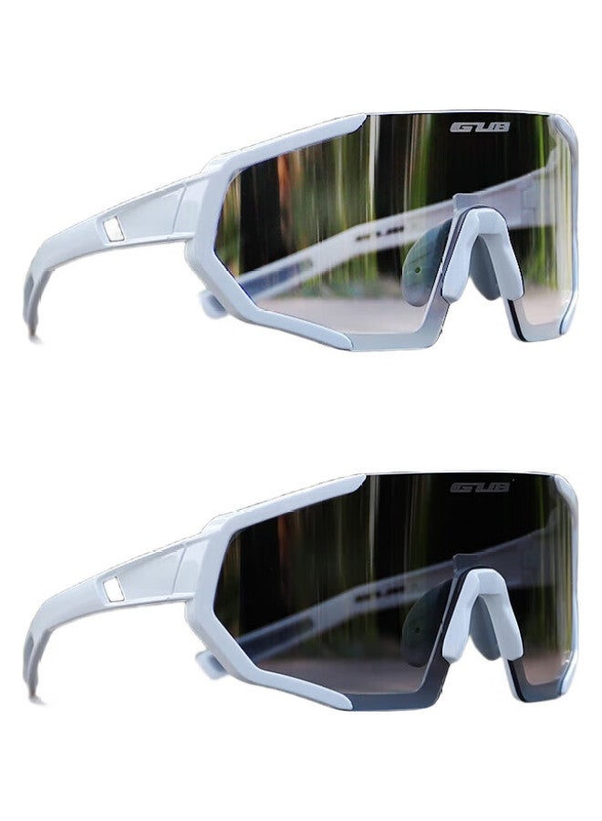 GUB Cycling Glasses With Photochromic Lenses For Day And Night Use, Outdoor Sports Protective Eyewear For Men And Women, Road Bike Glasses For Nearsightedness, Windproof And Sandproof - Image 2