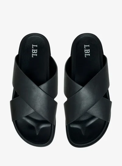 LBL by Shoexpress Cross Strap Slip-On Sandals