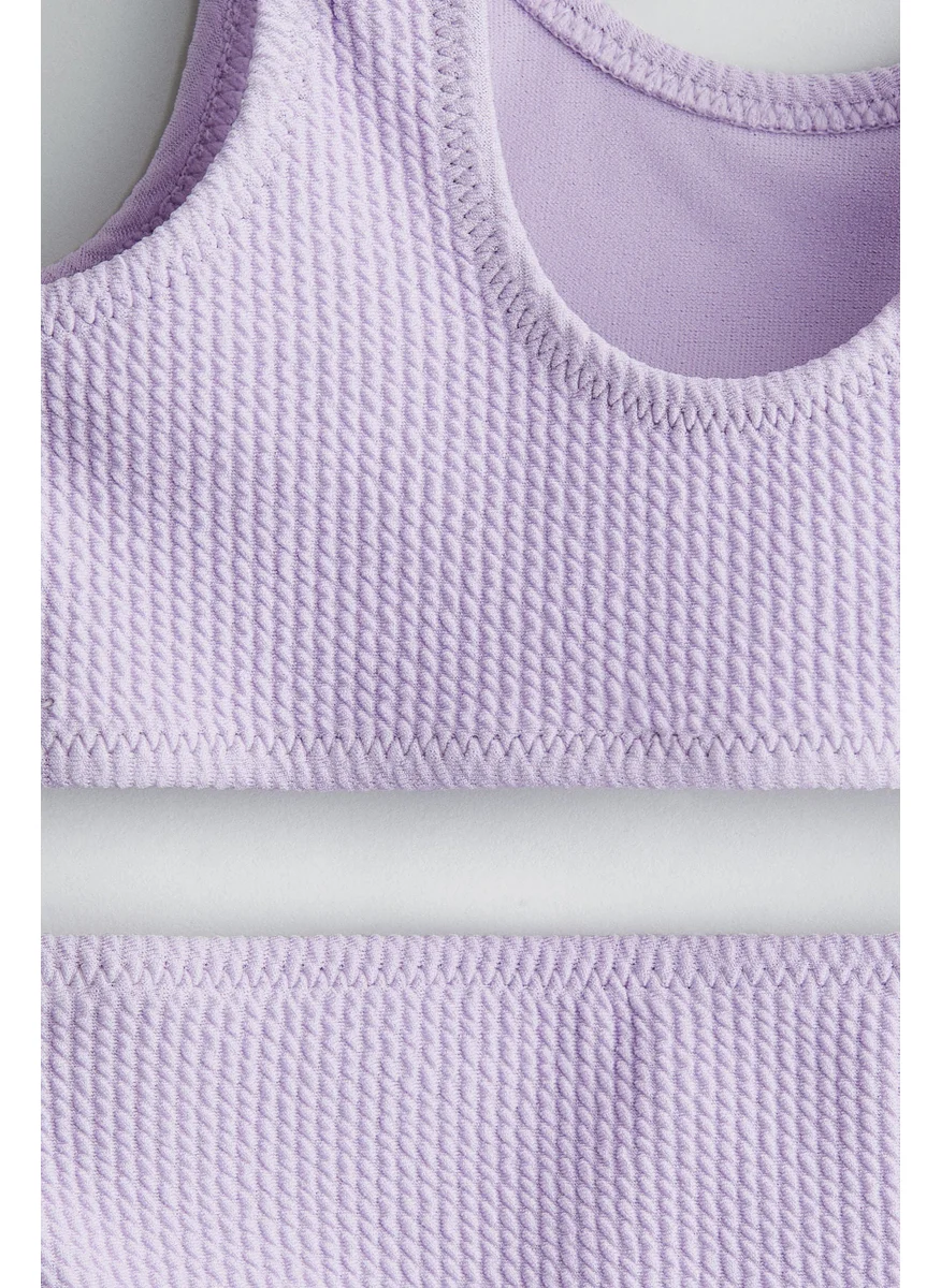 اتش اند ام Textured Bikini
