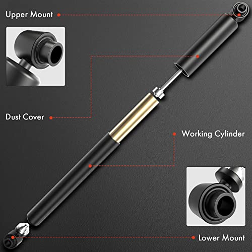 A-Premium Front Steering Damper Compatible with Chevrolet Silverado 2500 HD, Silverado 2500 HD Classic, Silverado 3500 & GMC Sierra 2500 HD, Sierra 3500 & Jeep Grand Cherokee, Wrangler, Cherokee - Image 2