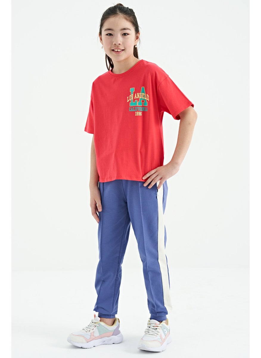 Tommy Life - Rose Front Back Printed O Neck Oversize Short Sleeve Girls T-Shirt - 75127 - Image 1