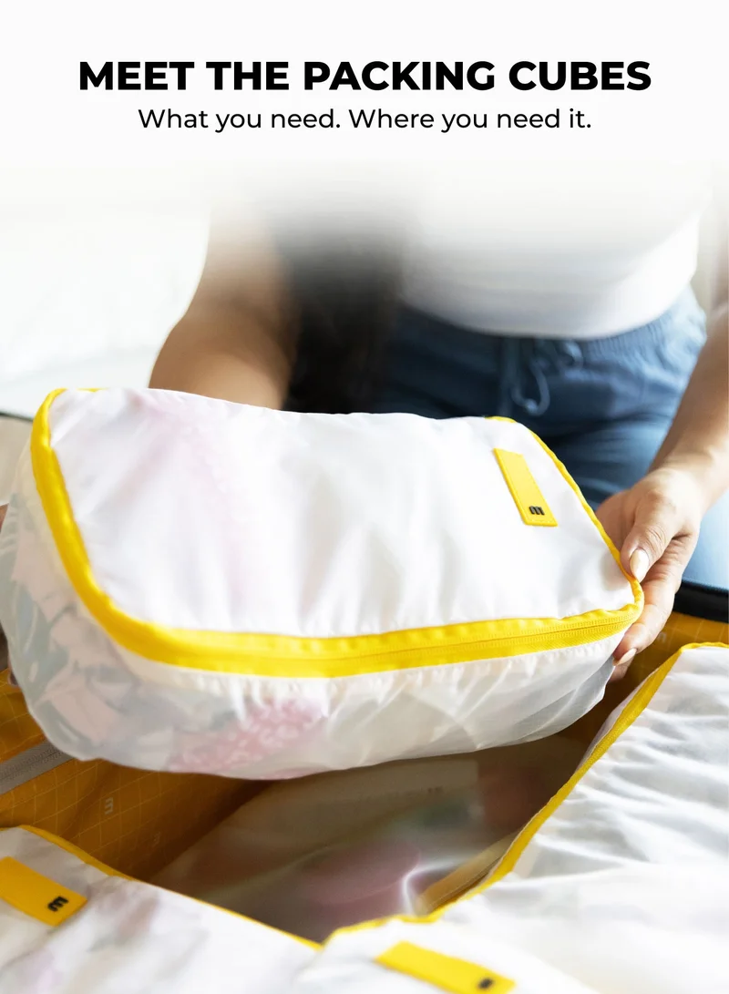 Mokobara The Packing Cubes (Set of 6) Still Loading Sunray, White