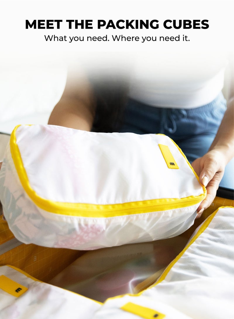 Mokobara The Packing Cubes (Set of 6) Still Loading Sunray, White - Image 2