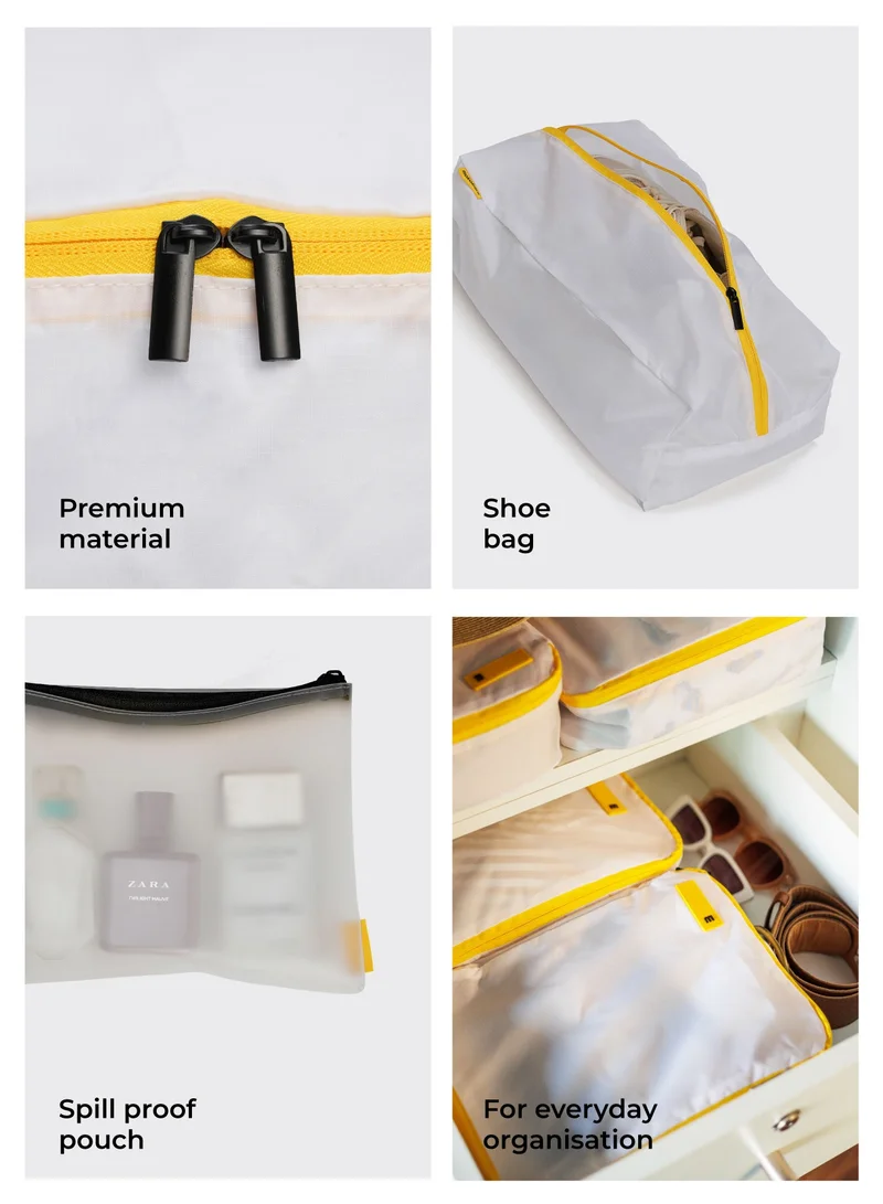 Mokobara The Packing Cubes (Set of 6) Still Loading Sunray, White