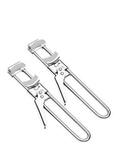 SYOSI Adjustable Jar Opener for Weak Hands Easy Jar Opener for Seniors with Arthritis, Multifunctional Stainless Steel Can Opener Jar Lid Gripper Manual Bottle Opener Kitchen Gadgets (2 PCS)  - Image 1