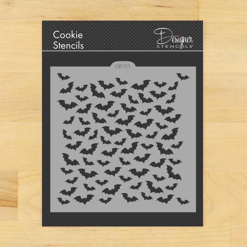 Designer Stencils Scattered Bats Cookie and Craft Stencil CM159 by Designer Stencils