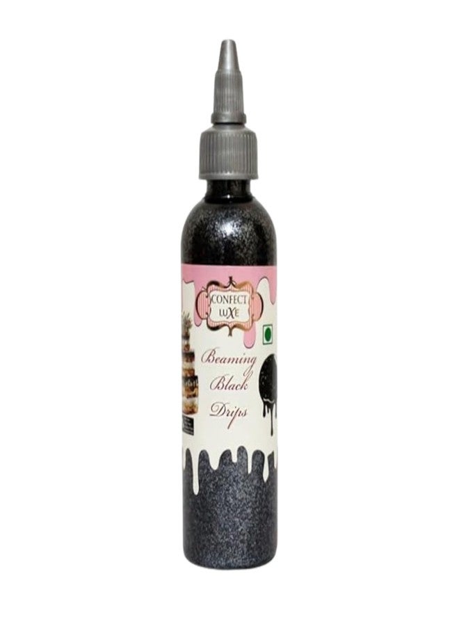 Confect Edible Ghostly Black Drip for Cakes & Cupcakes – Halloween Cake Decorating Drip for Doughnuts, Desserts & Cookies | Spooky Edible Frosting Drizzle - 110ml - Image 1