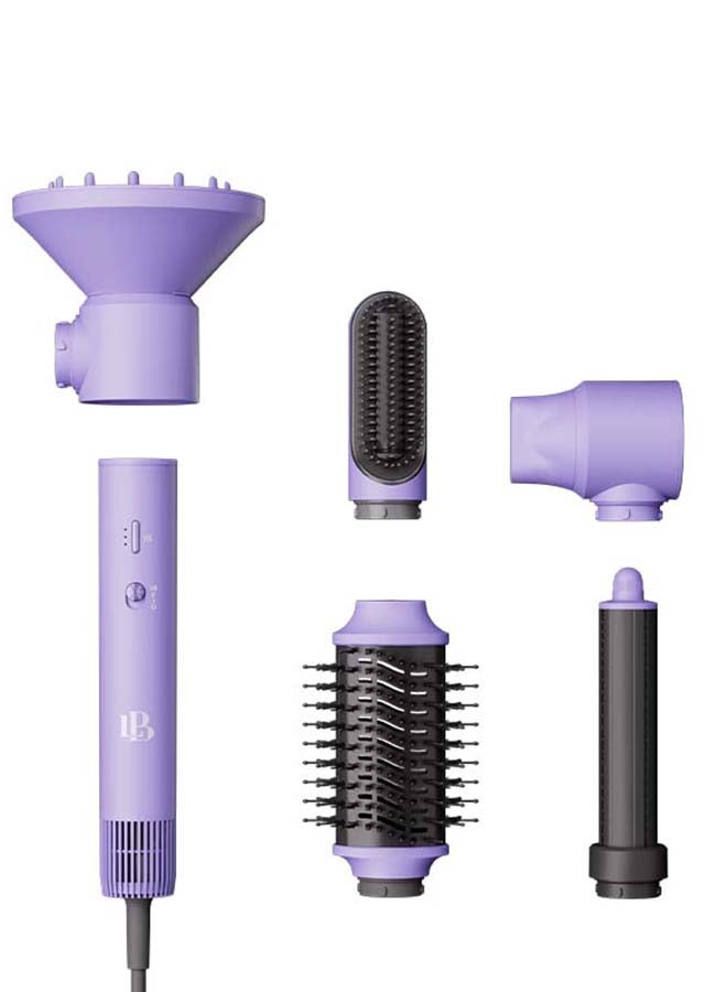 Master Pro 6-in-1 Multi-Functional Hair Styler for Drying, Styling, Curling & Smoothing, 1400W, Mauve