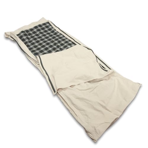 TrailMax Canvas Cavalry-Style Cowboy Bedroll; Premium Lined Sleeping Bag Cover; Durable 12oz Canvas; Comfy Flannel Liner; Winter Camping Sleeping Bed Roll; Cowboy Bed Roll for Camping - Image 2